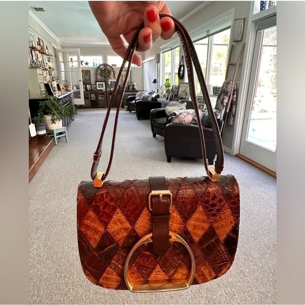 **RARE** 1950's-1960's Gator/Crocodile Handbag by
Elysardo Madrid Mallorca Spain - Picture 7 of 10